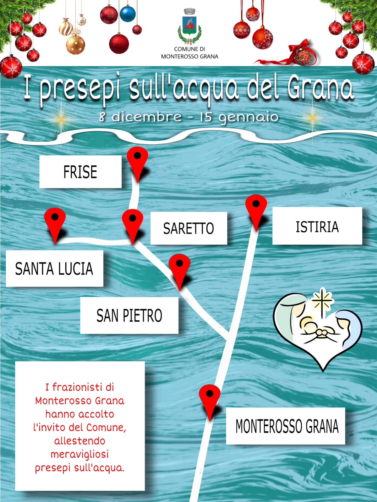 I presepi sull'acqua del Grana