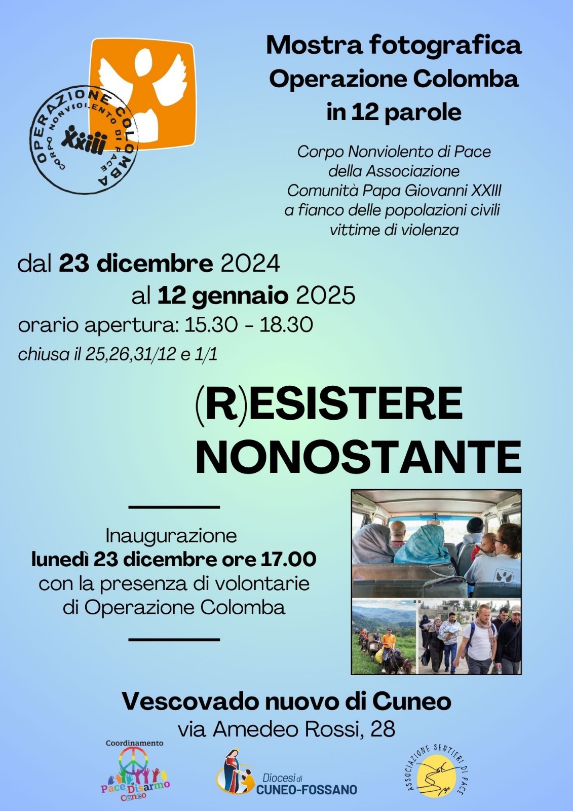 Mostra fotografica Operazione Colomba
