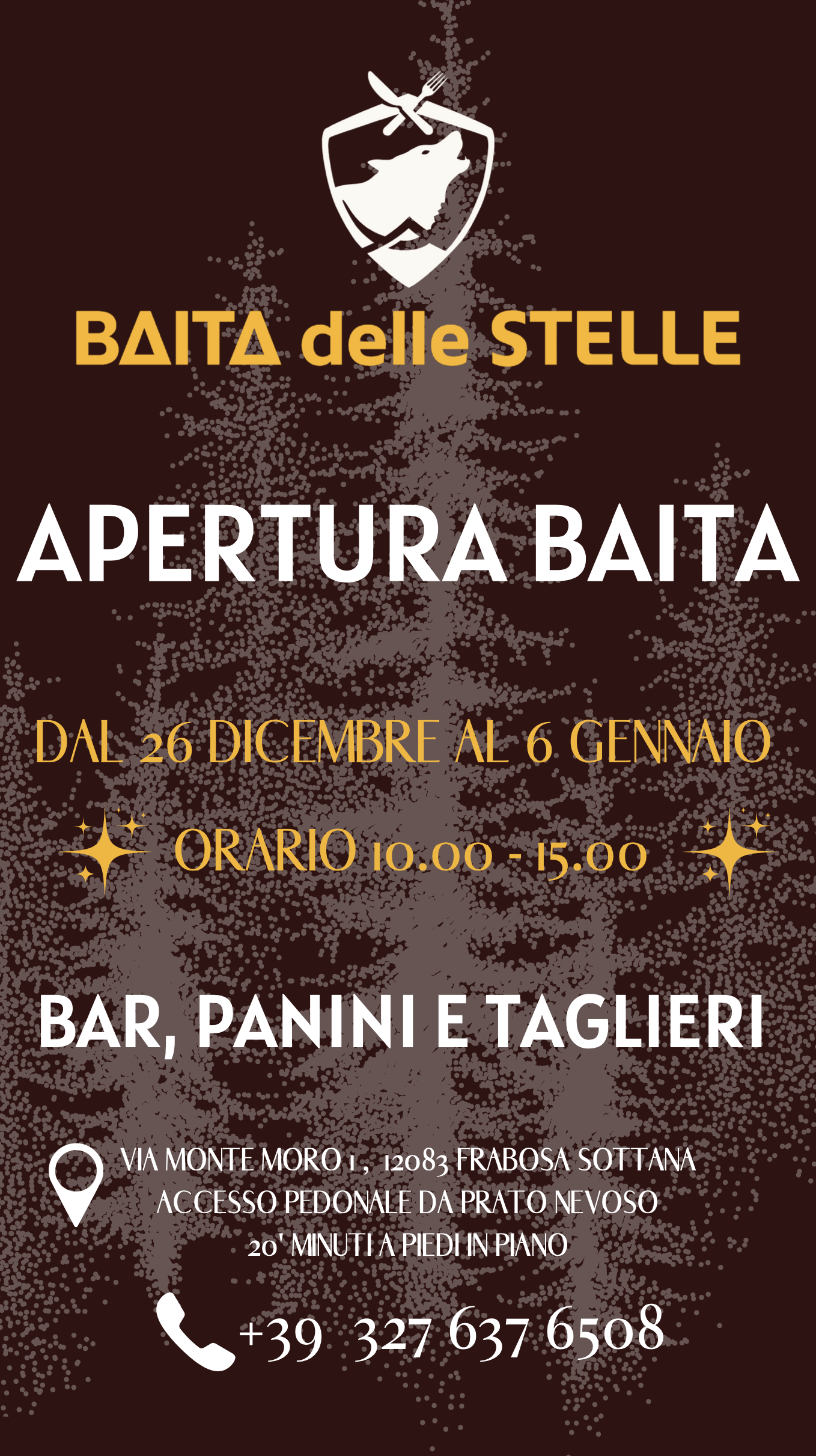 apertura baita delle stelle