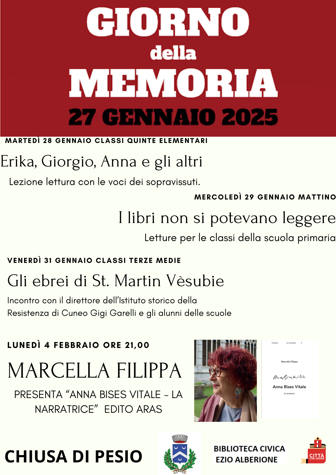 giornata memoria chiusa pesio 2025