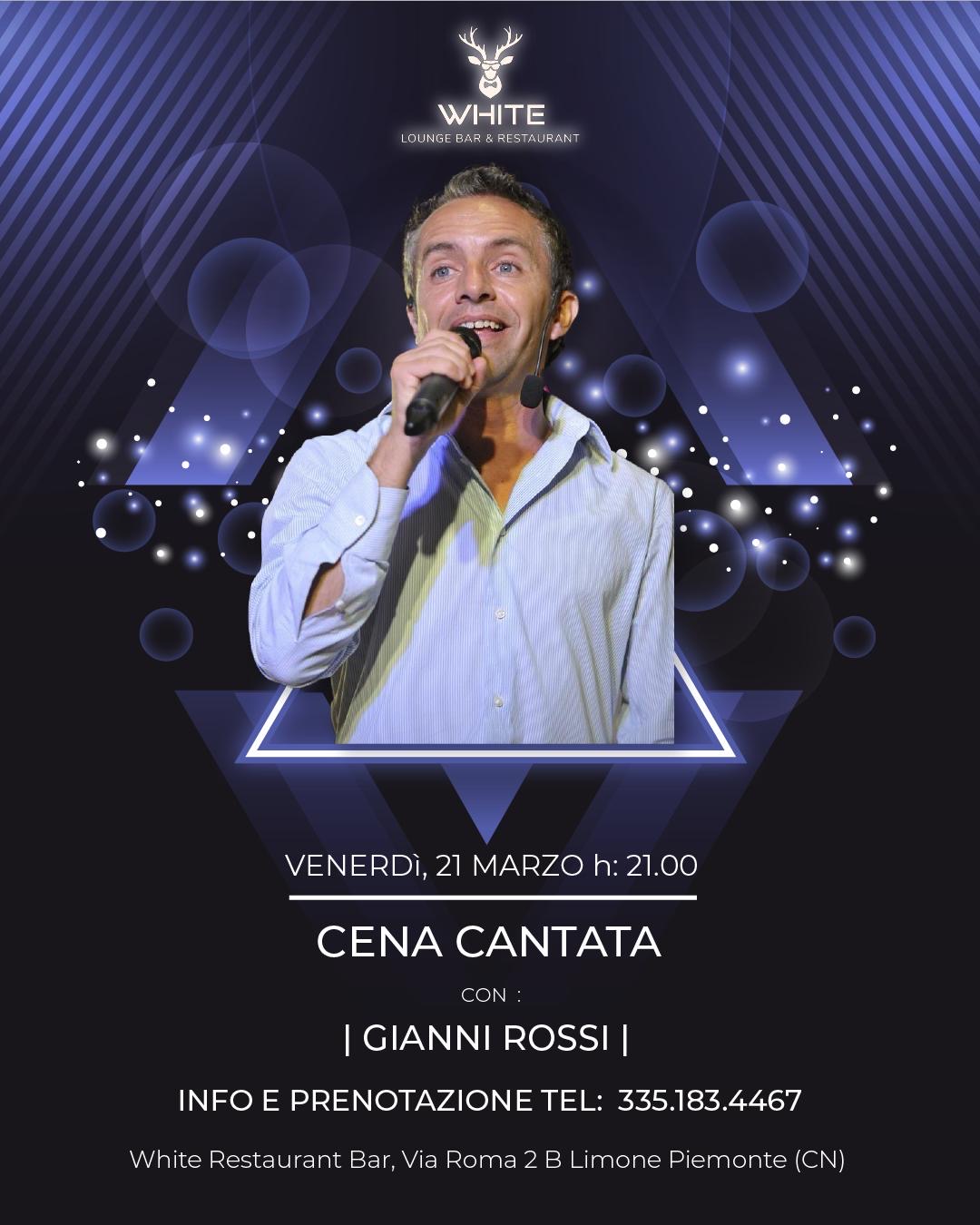 Cena cantata con Gianni Rossi