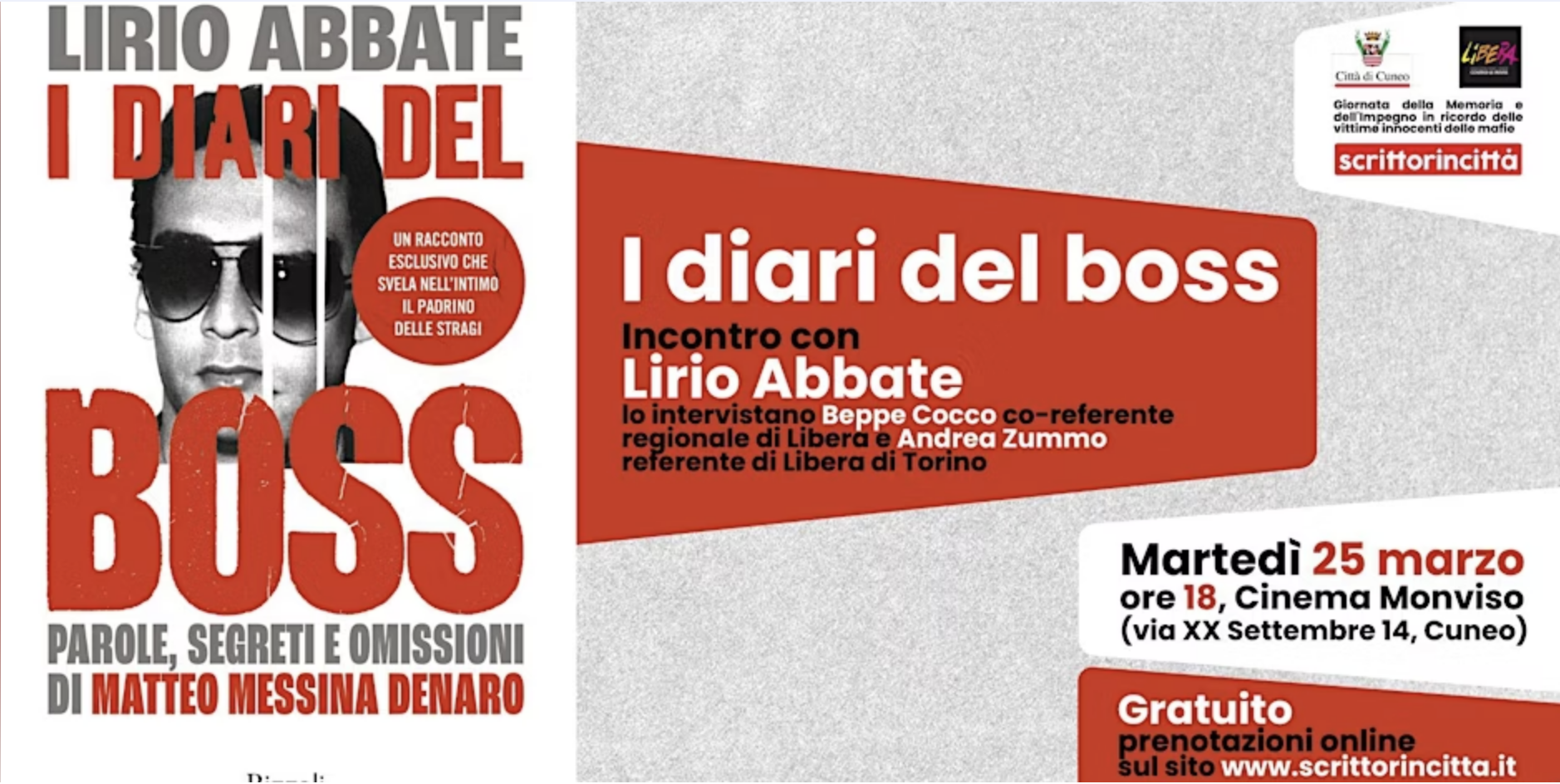 Incontro con Lirio Abbate, autore di "I diari del boss"