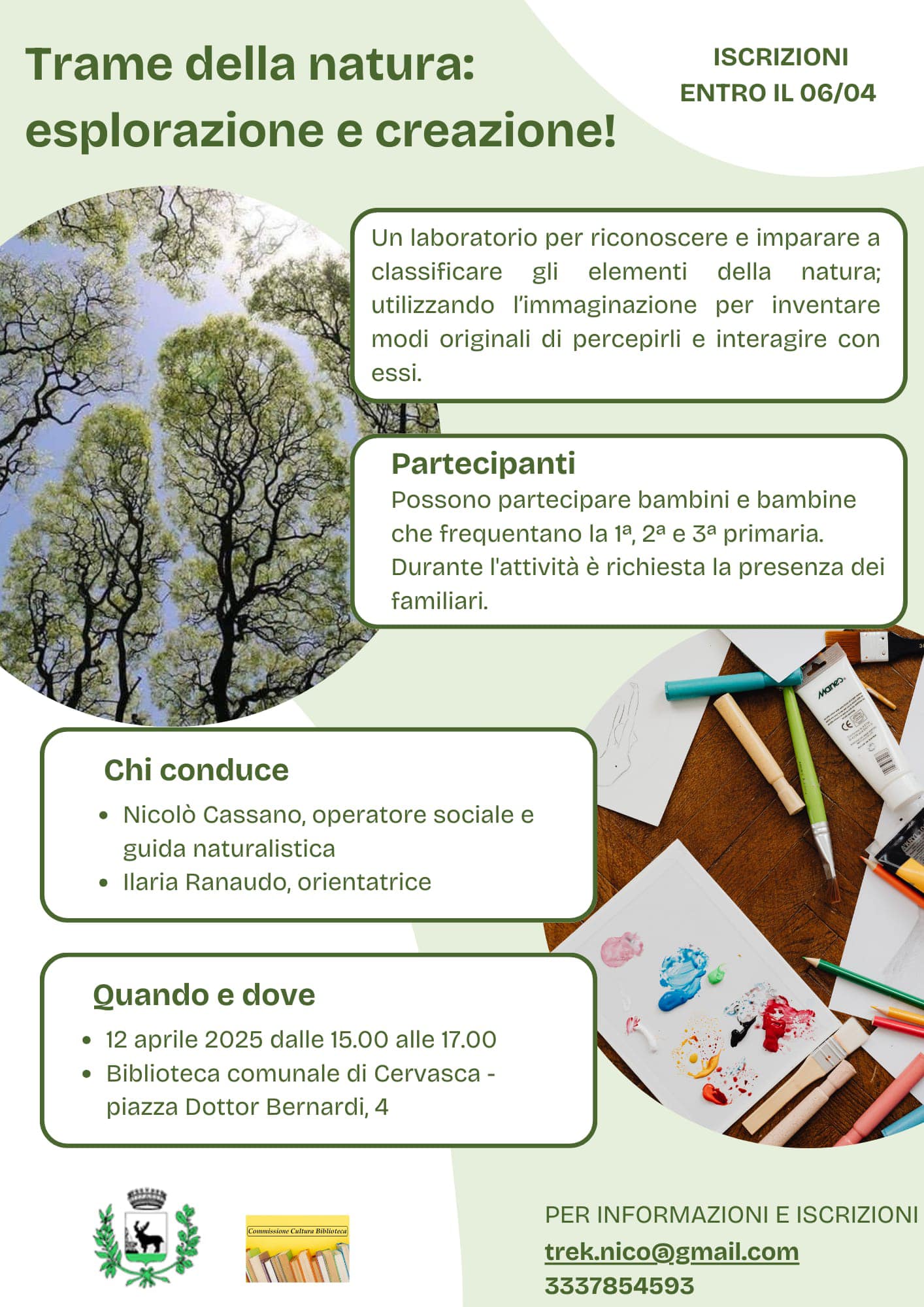 Trame della Natura- esplorazione e creazione