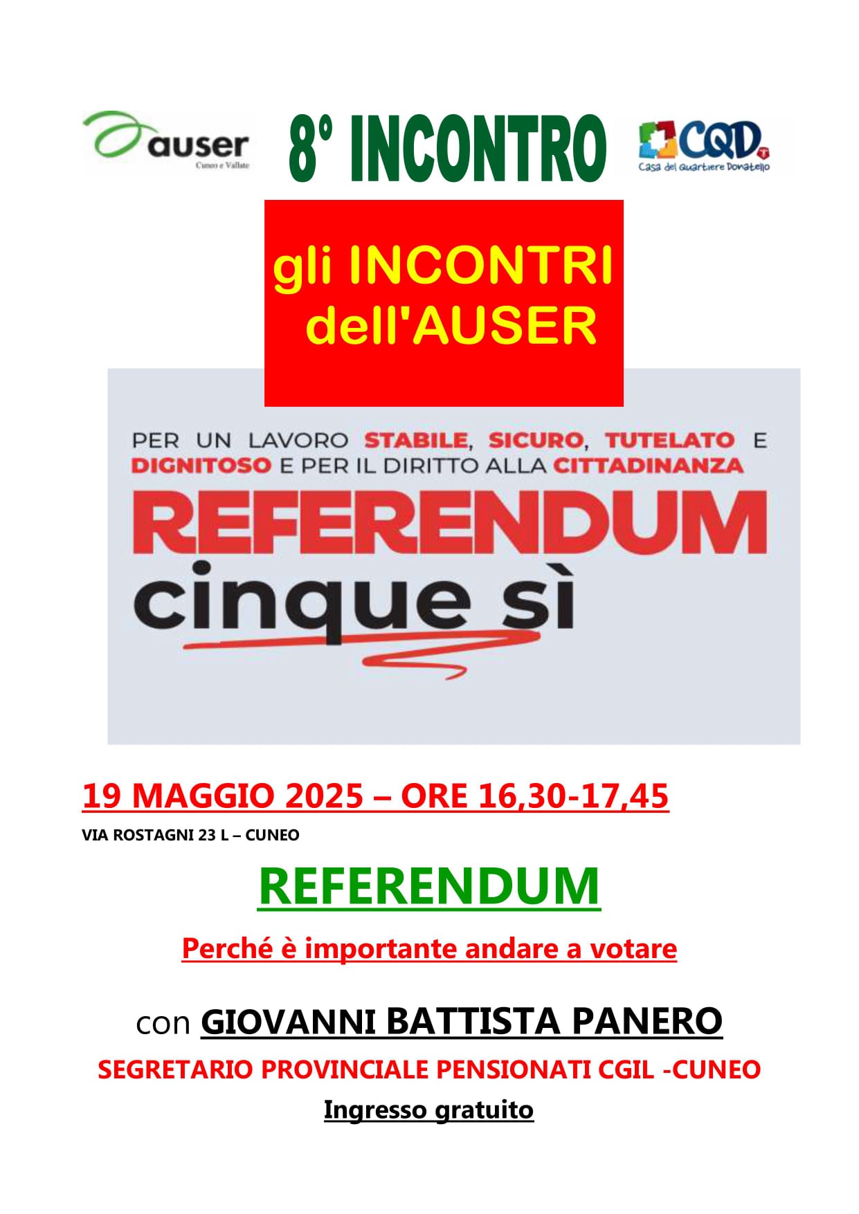 Gli incontri dell'Auser
