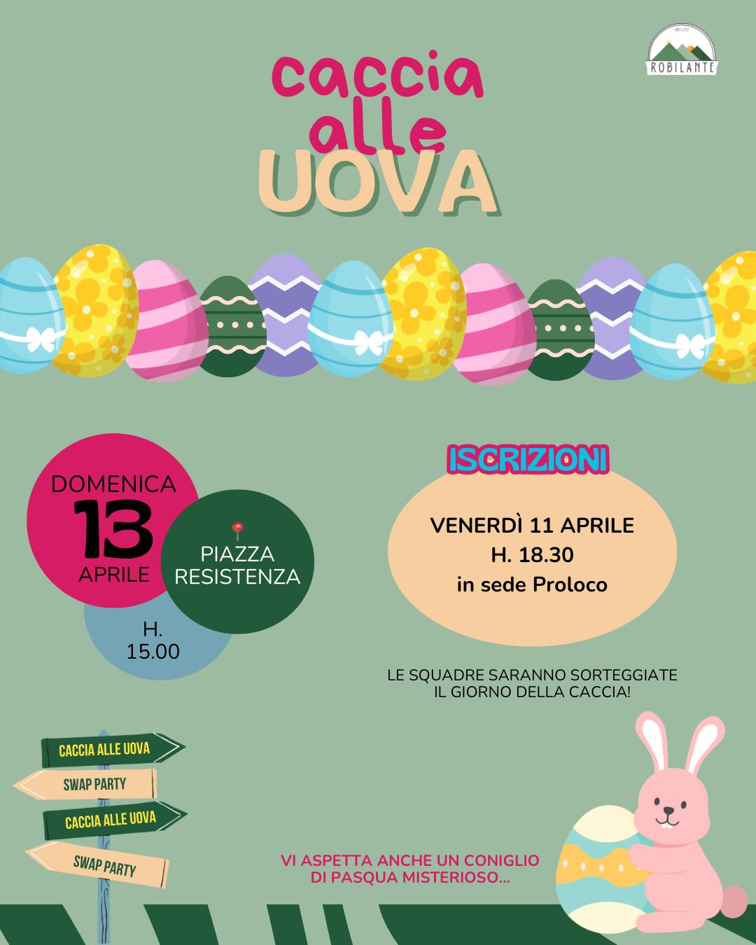 caccia alle uova robilante