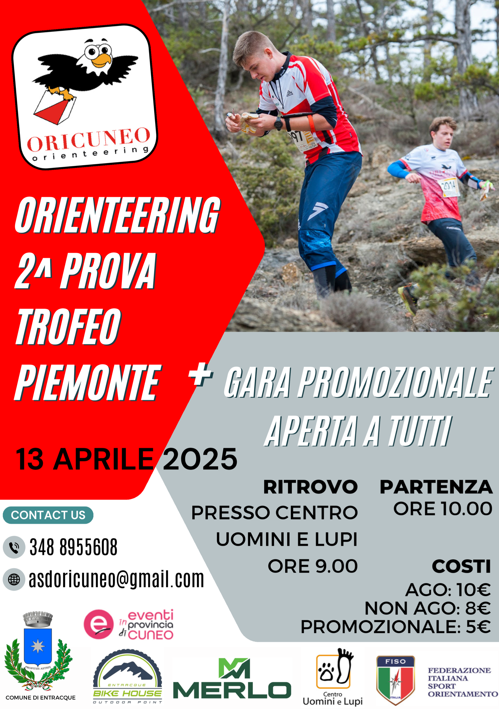 Orienteering: 2° prova trofeo Piemonte + Gara promozionale aperta a tutti
