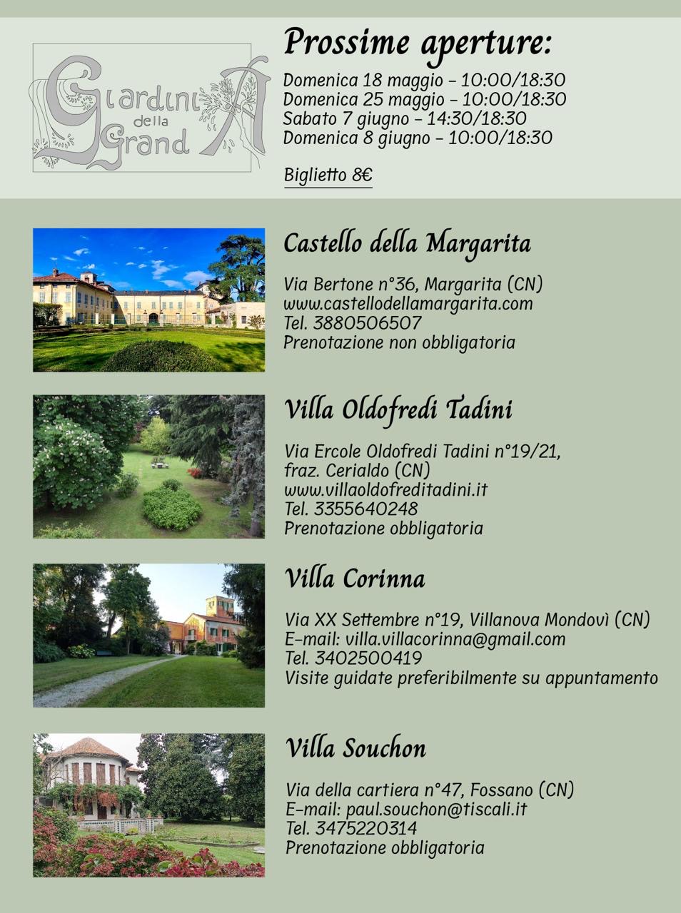Giardini della Granda - aperture