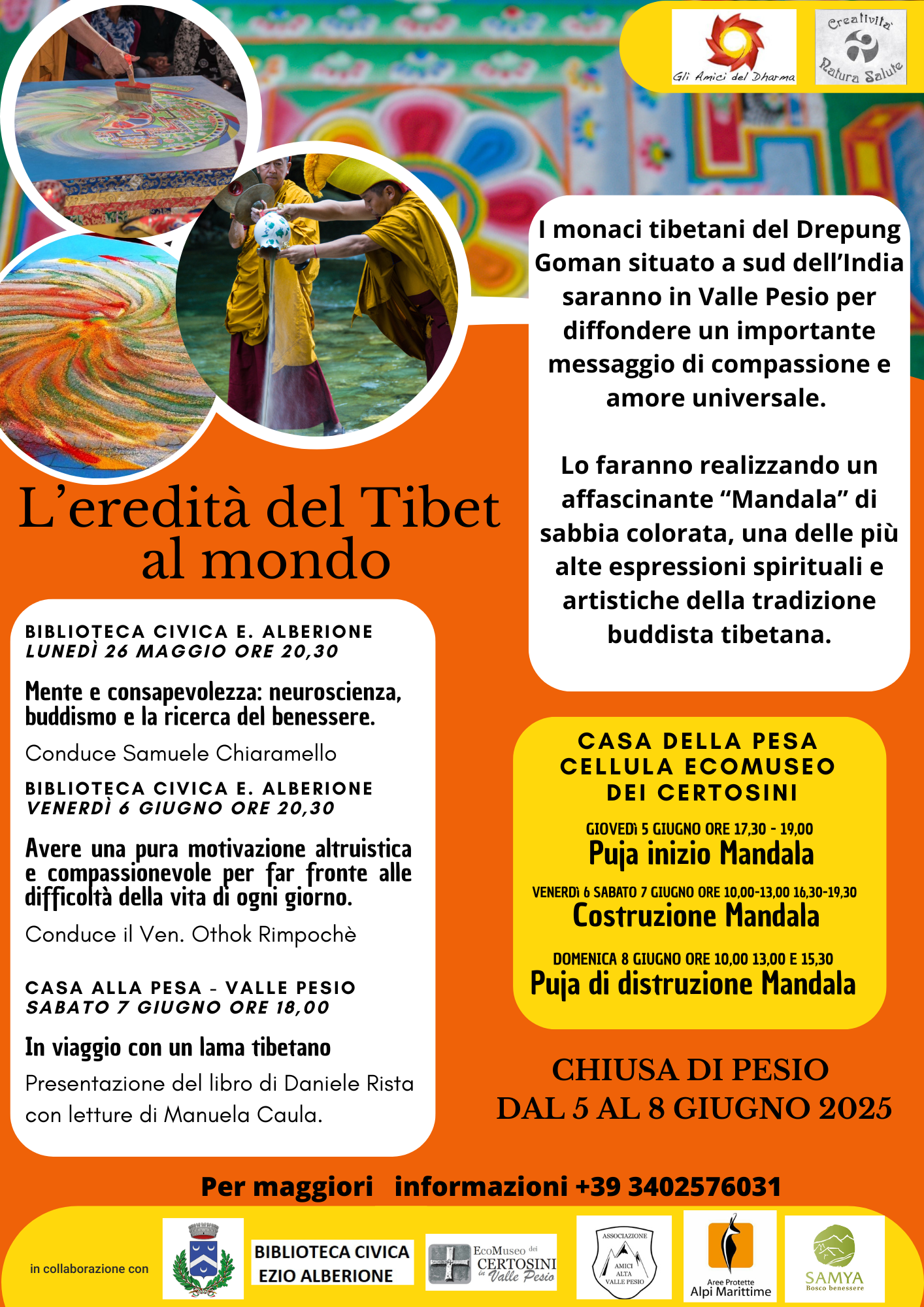 eredita tibet al mondo chiusa pesio
