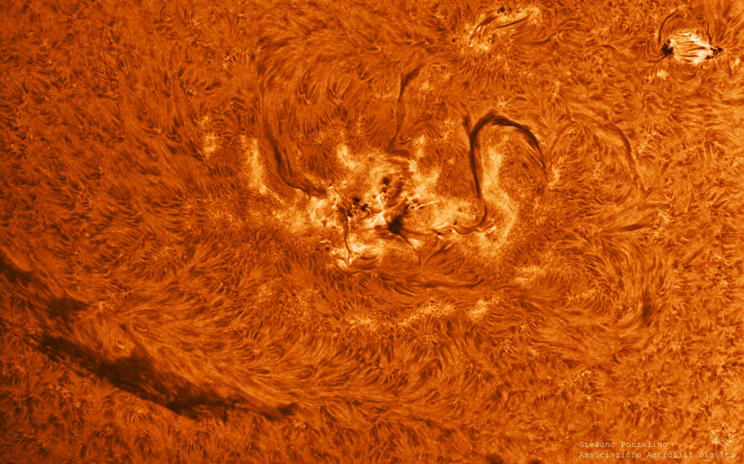 Il Sole e la montagna - osservazione con Associazione Astrofili Bisalta