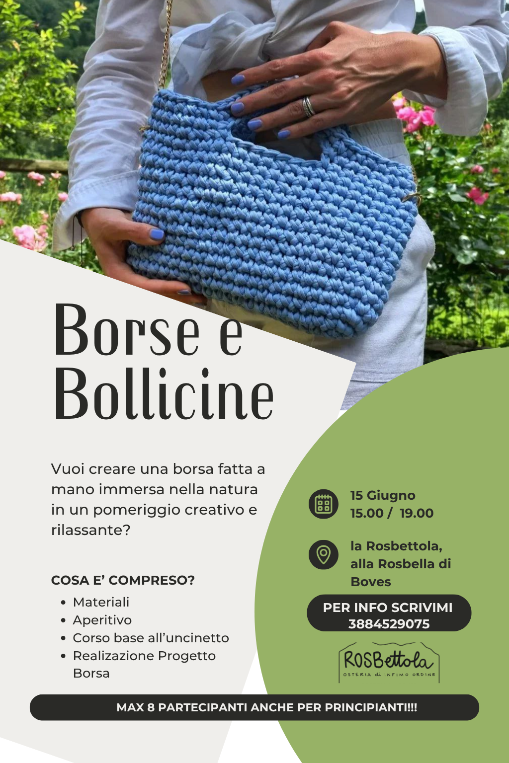 Workshop di borse all'uncinetto