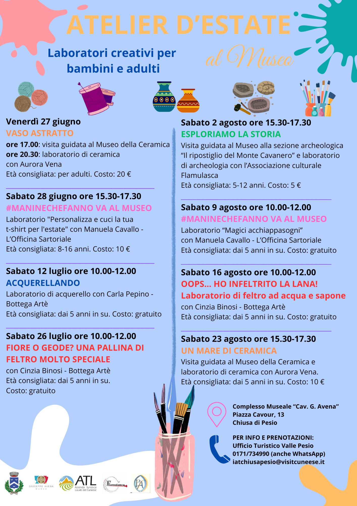 ATELIER D'ESTATE 2025 chiusa di pesio