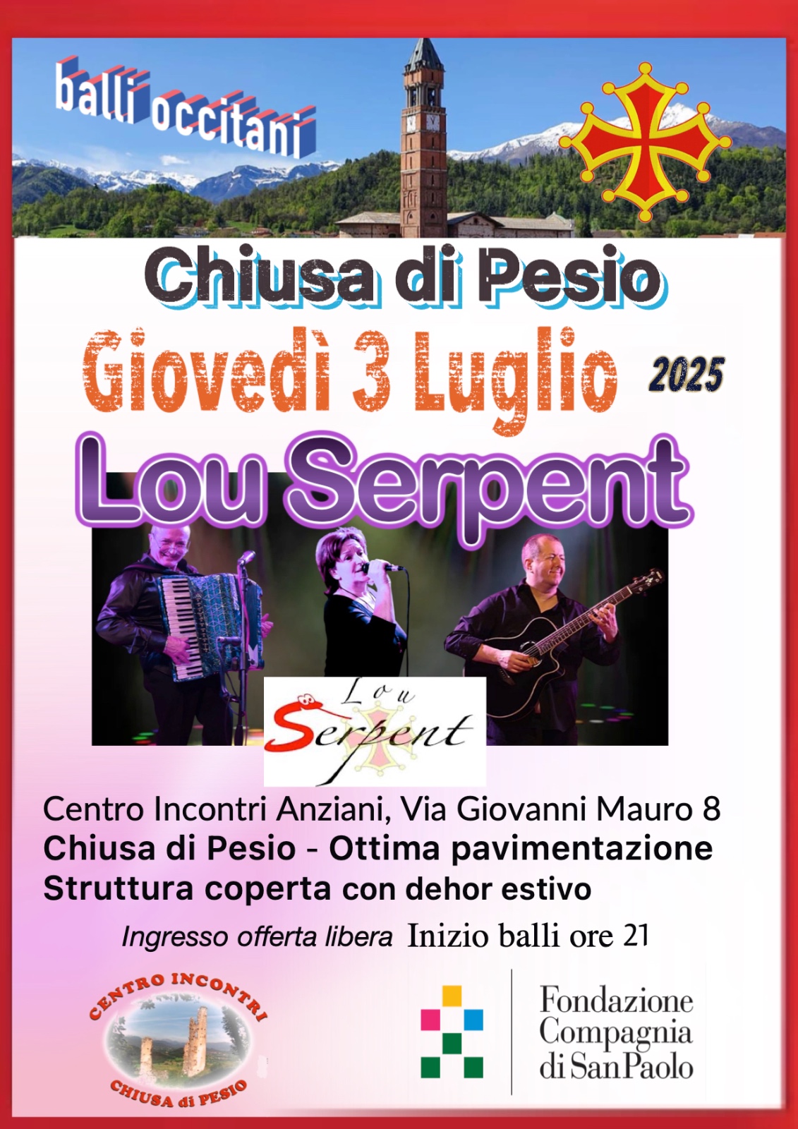 serata di ballo con i Lou Serpent