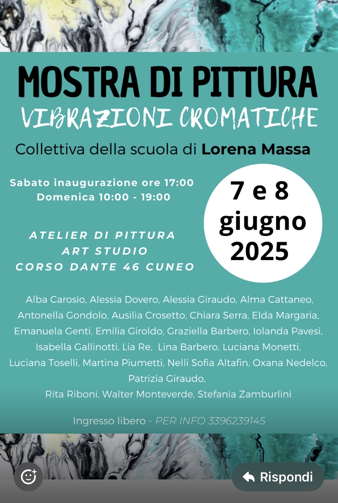 Mostra di pittura - collettiva della scuola di Lorena Massa