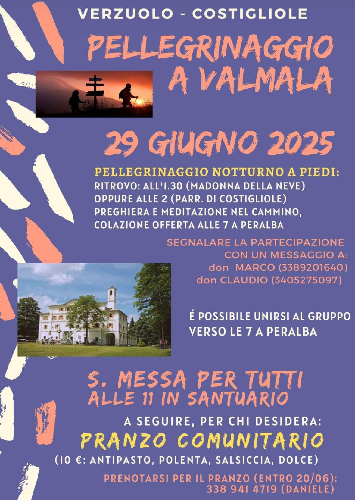 Pellegrinaggio notturno a Valmala