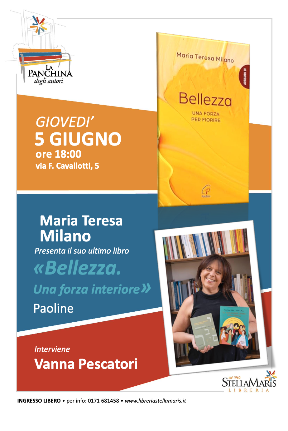 La panchina degli autori - presentazione del libro Bellezza, forza interiore