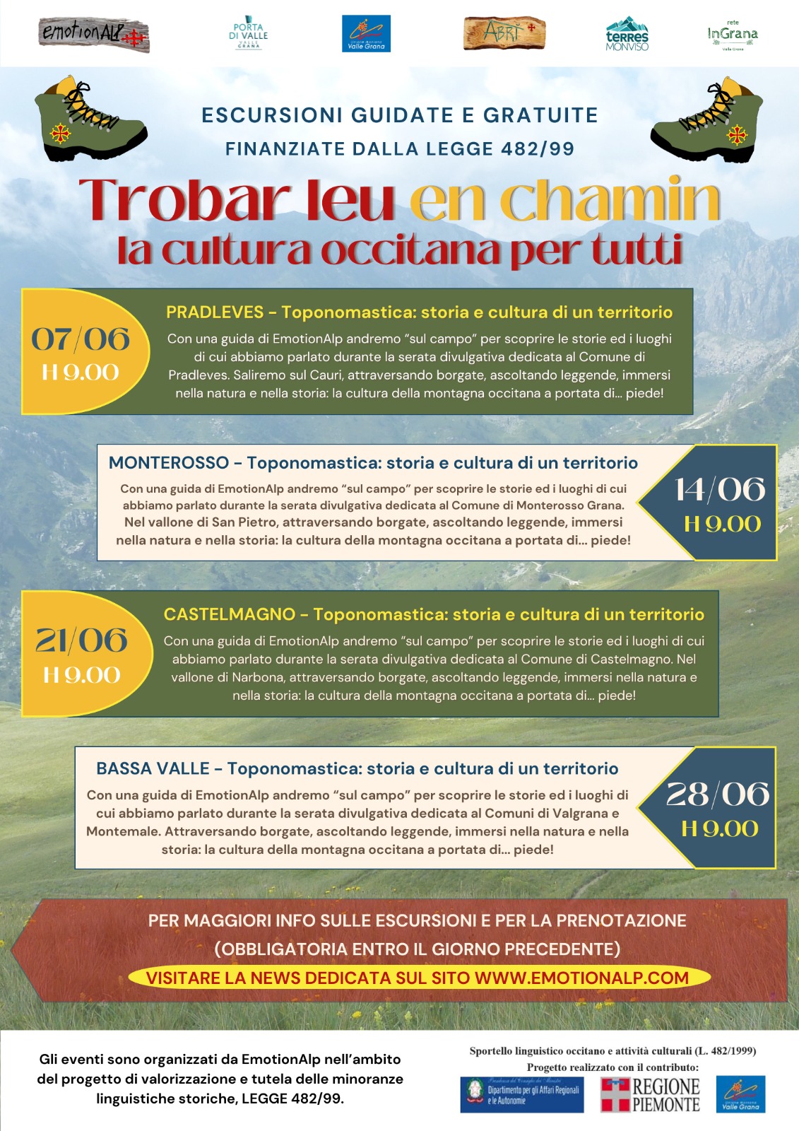escursione Trobar Leu Pradleves