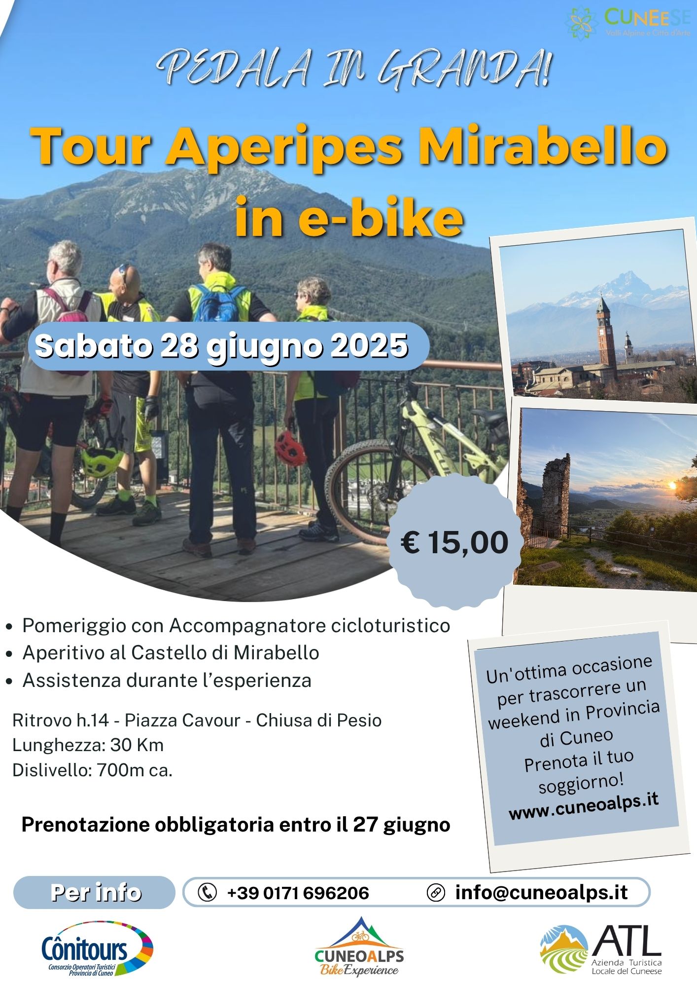 PEDALA IN GRANDA! TOUR APERIPES MIRABELLO - Chiusa Di Pesio 