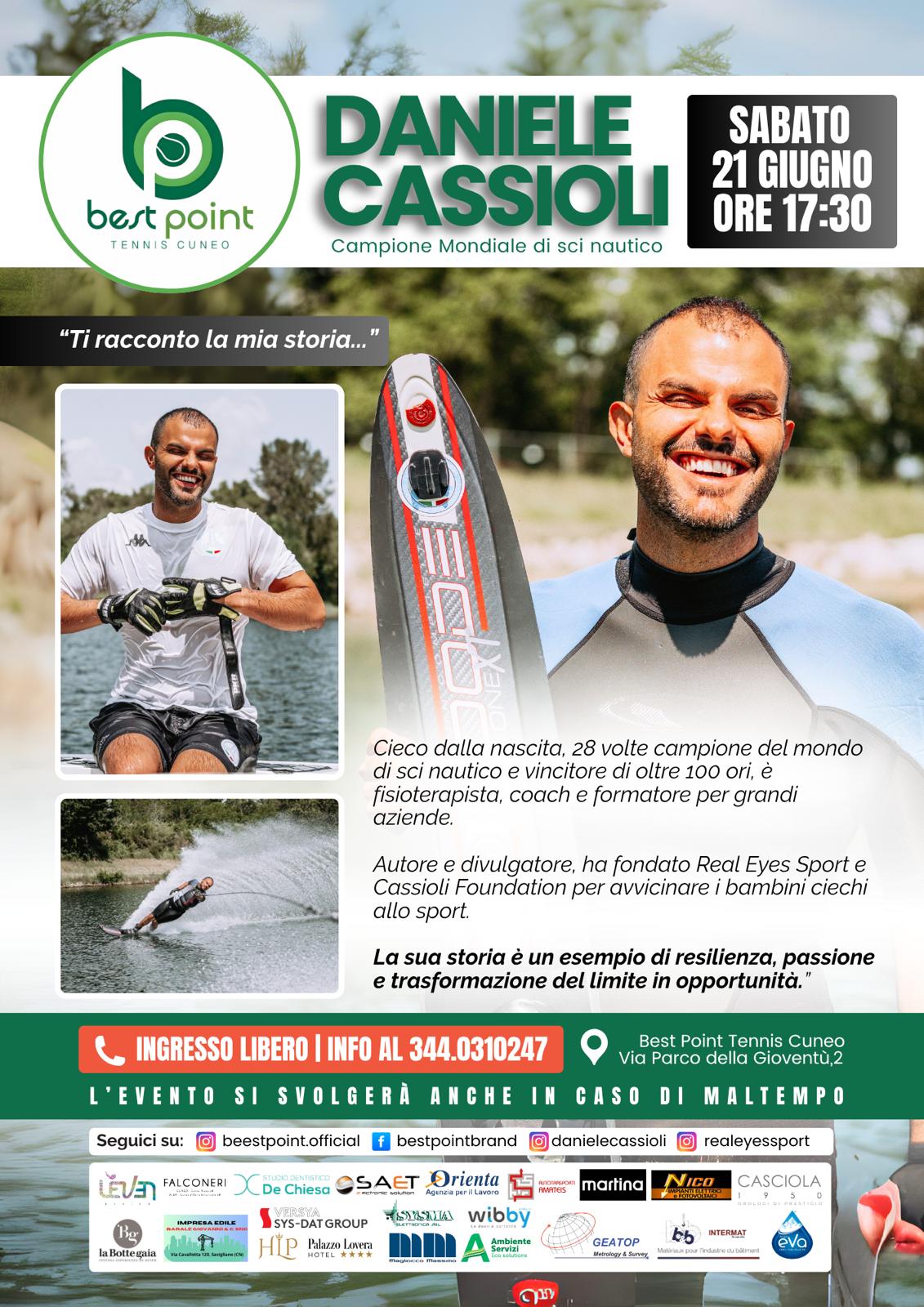 La storia di Daniele Cassioli, campione mondiale di sci nautico