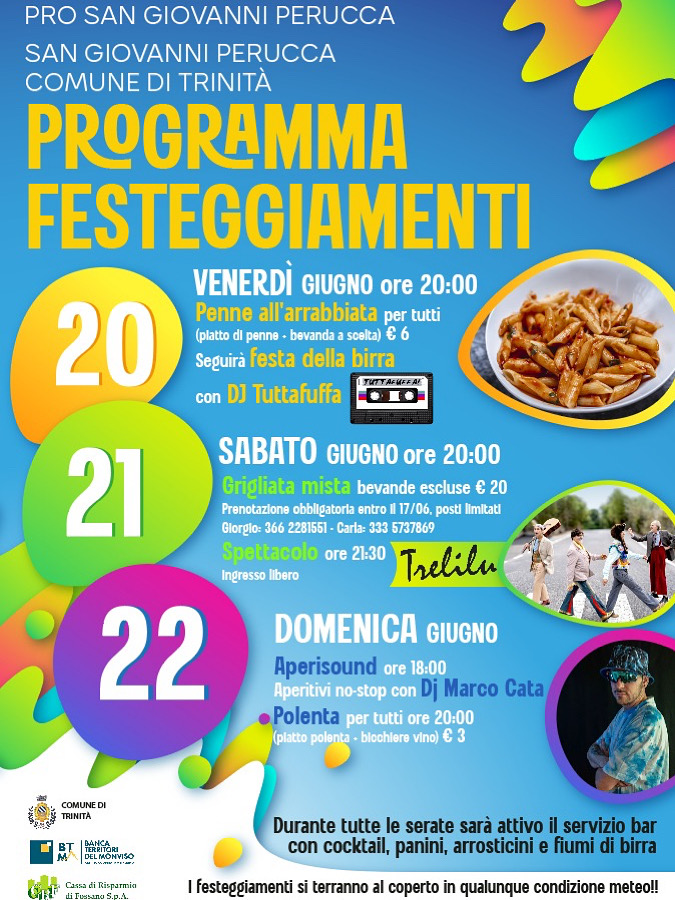 Festeggiamenti a San Giovanni Perrucca
