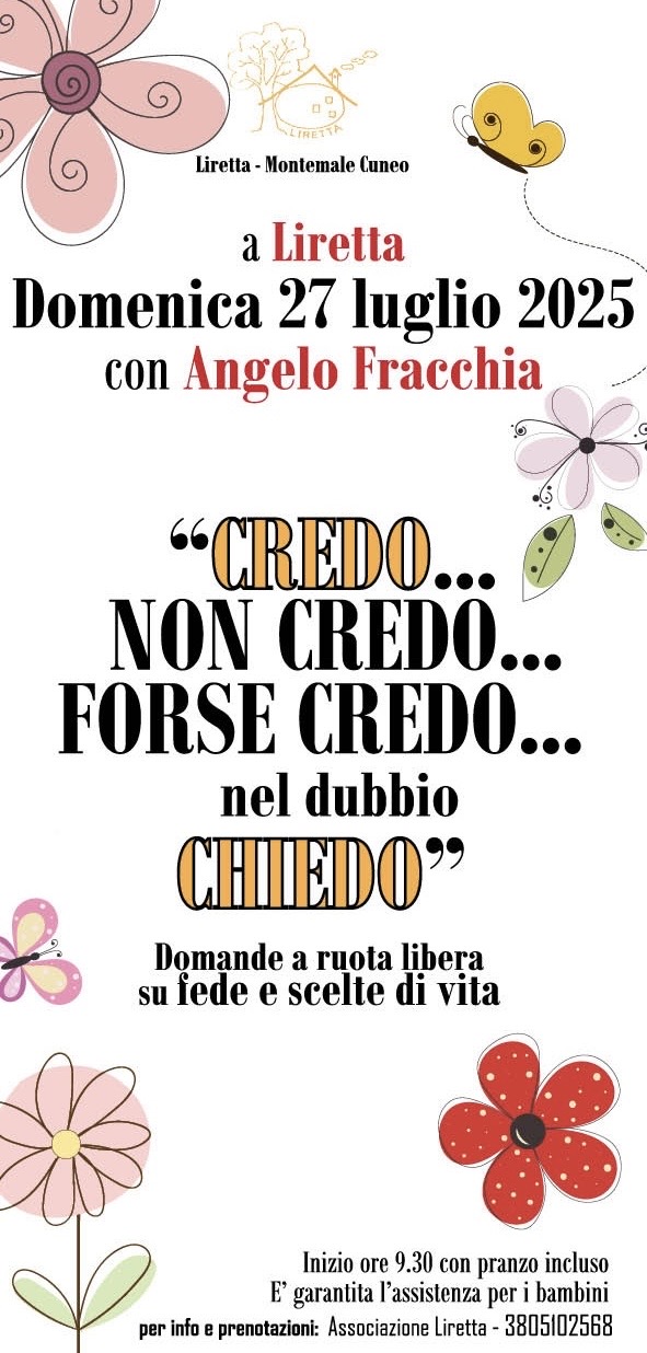 Domande a ruota libera su fede e scelte di vita