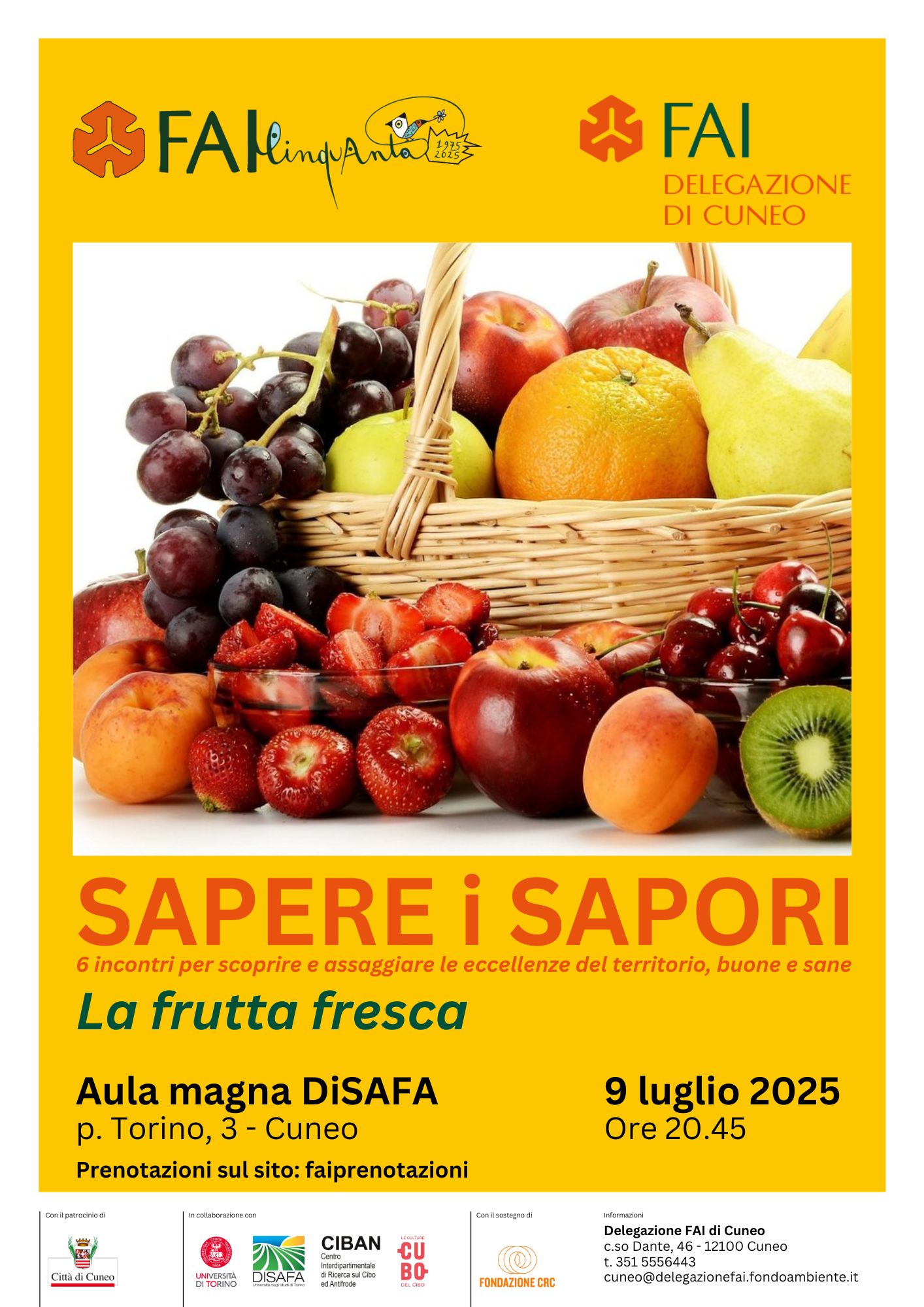 Sapere i Sapori - La frutta fresca CUNEO