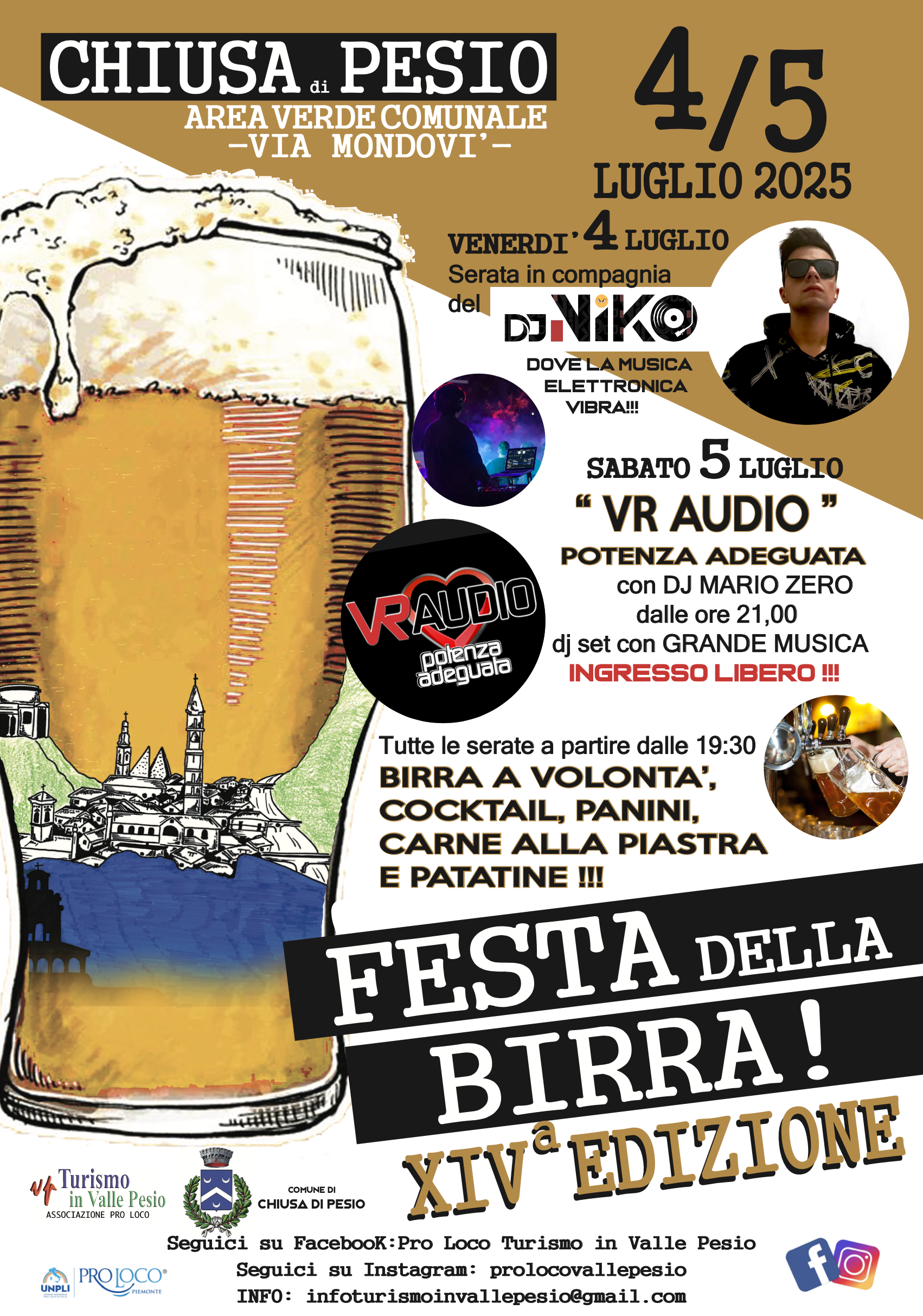 Festa della Birra - 4 e 5 luglio a Chiusa di Pesio