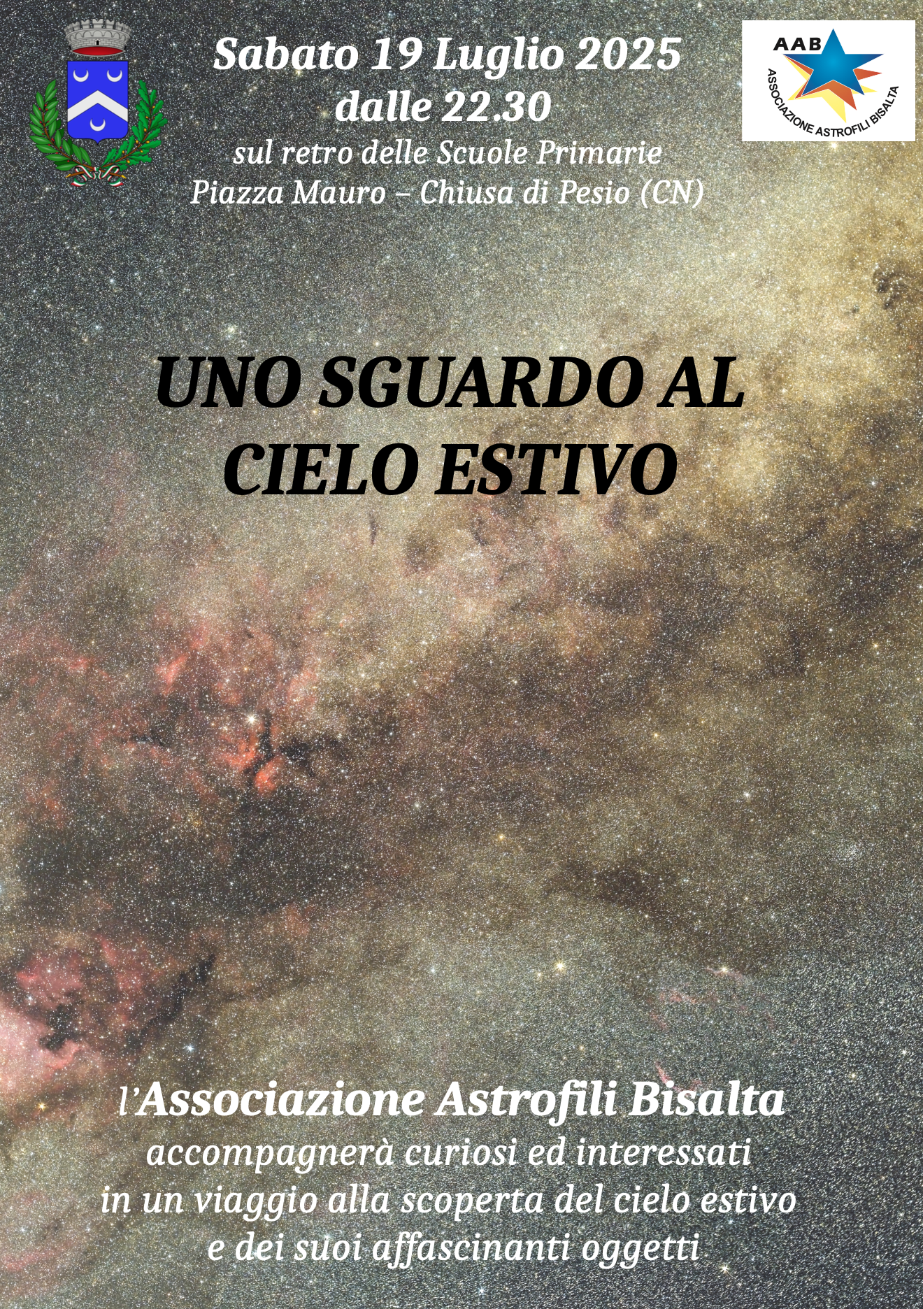 osservazione cielo luglio bisalta