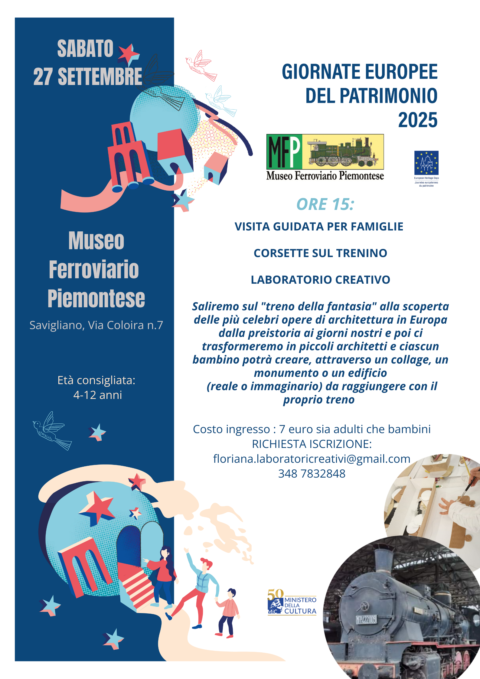 evento famiglie savigliano museo ferroviario
