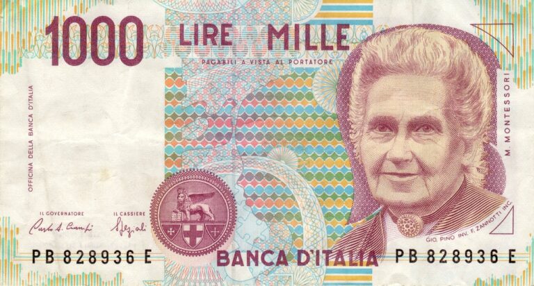 Banconota da 1000 Lire rara, potenzialmente valutata fino a 13 mila euro.