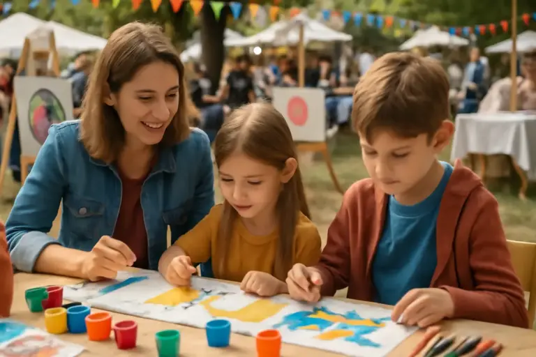 Cosa fare con i bambini a una sagra artistica? Attività e laboratori che li entusiasmeranno