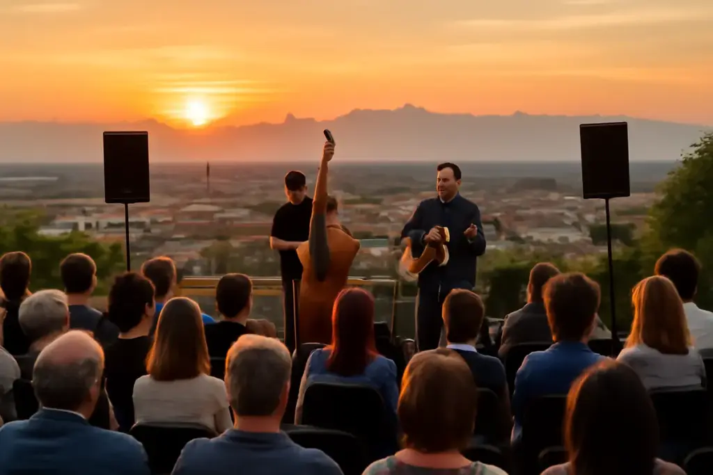 Eventi musicali all’aperto con vista panoramica a Cuneo: le location da cui godersi tramonti e note