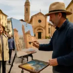 Pittura dal vivo nelle piazze della provincia di Cuneo: come assistere e quando andare