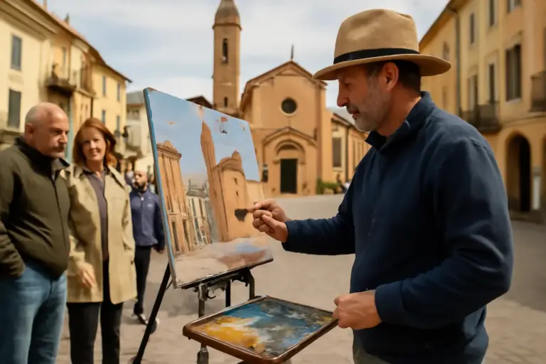 Pittura dal vivo nelle piazze della provincia di Cuneo: come assistere e quando andare